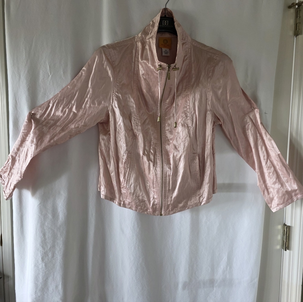 Ruby Rd Satin Jacket Sz 12P With Pockets $38